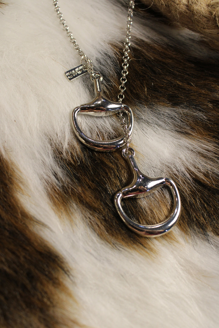 Silver Bridle Lariat Necklace