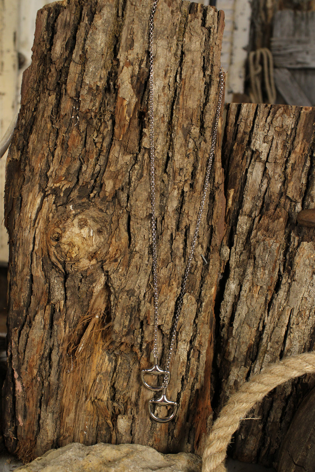 Silver Bridle Lariat Necklace