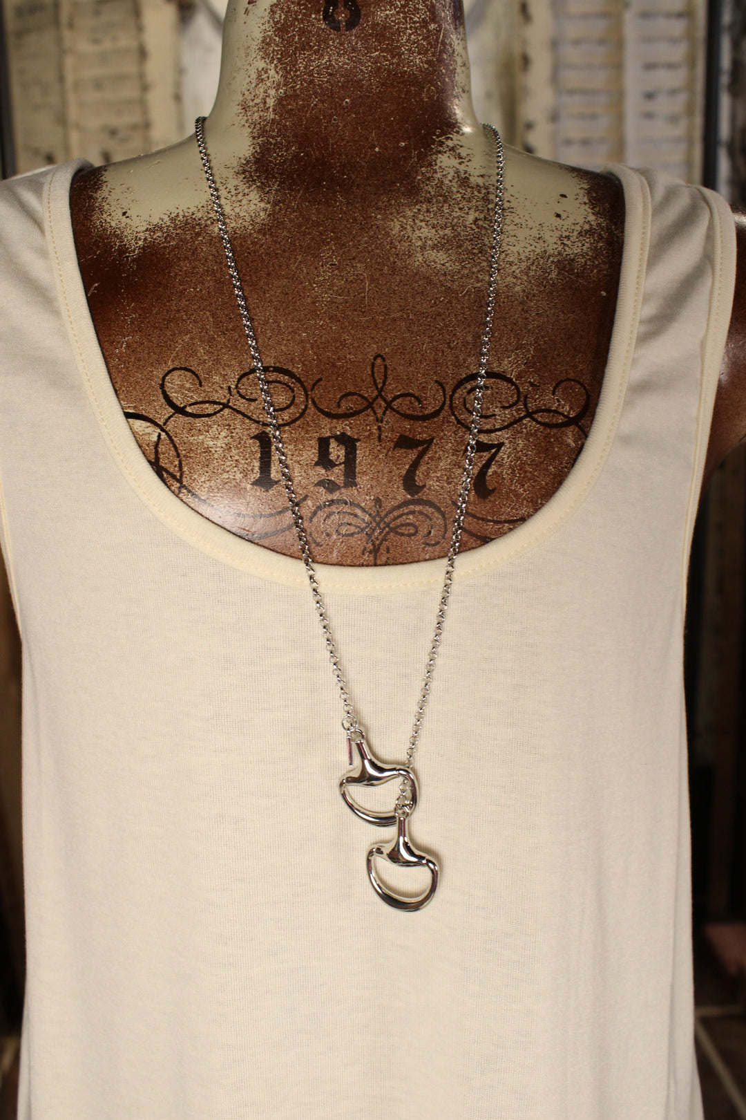 Silver Bridle Lariat Necklace