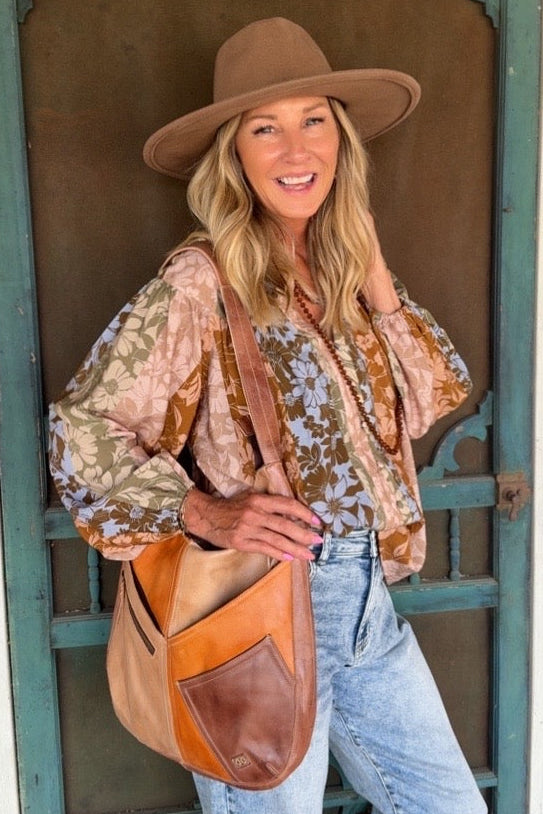 Bed|Stu Argus Cafe Latte Rustic Handbag