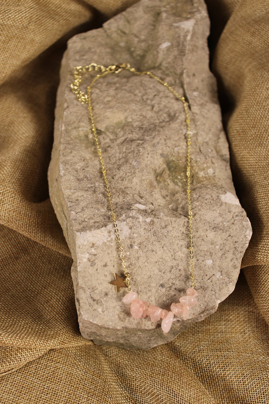 Shooting Star Pink Necklace