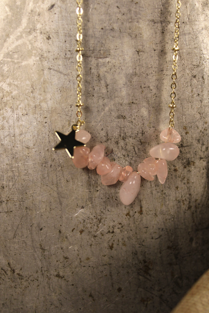 Shooting Star Pink Necklace