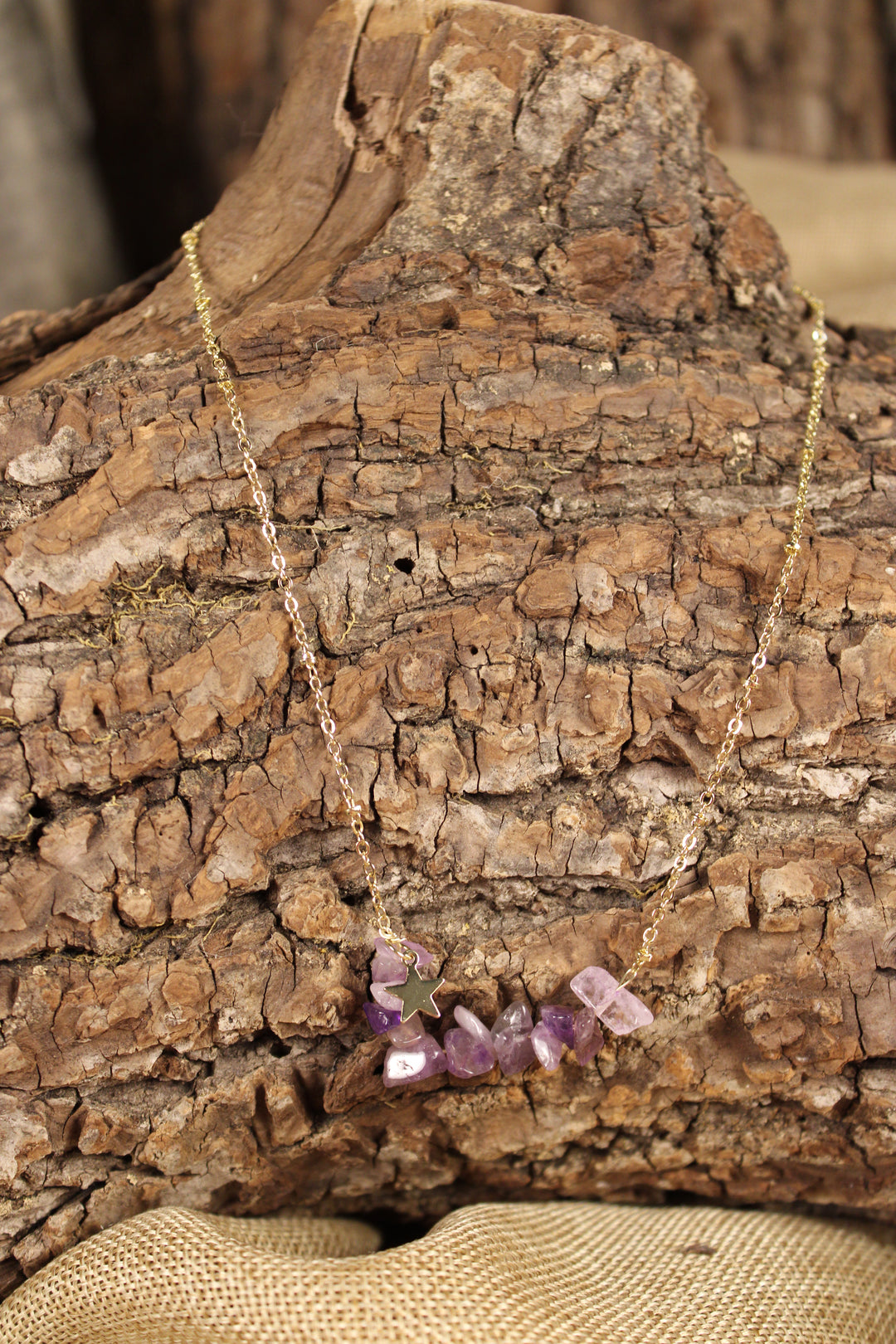 Shooting Star Purple Necklace