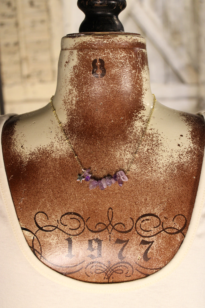 Shooting Star Purple Necklace