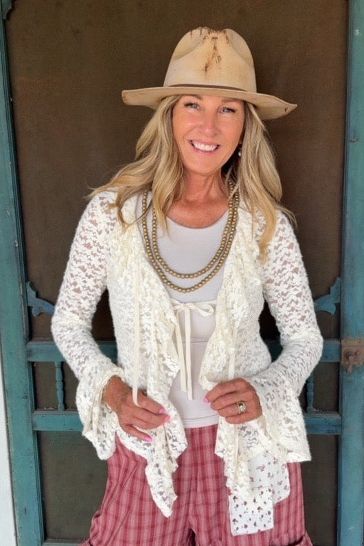 Heirloom Cream Lace Cardigan