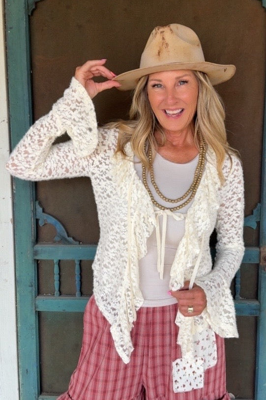 Heirloom Cream Lace Cardigan