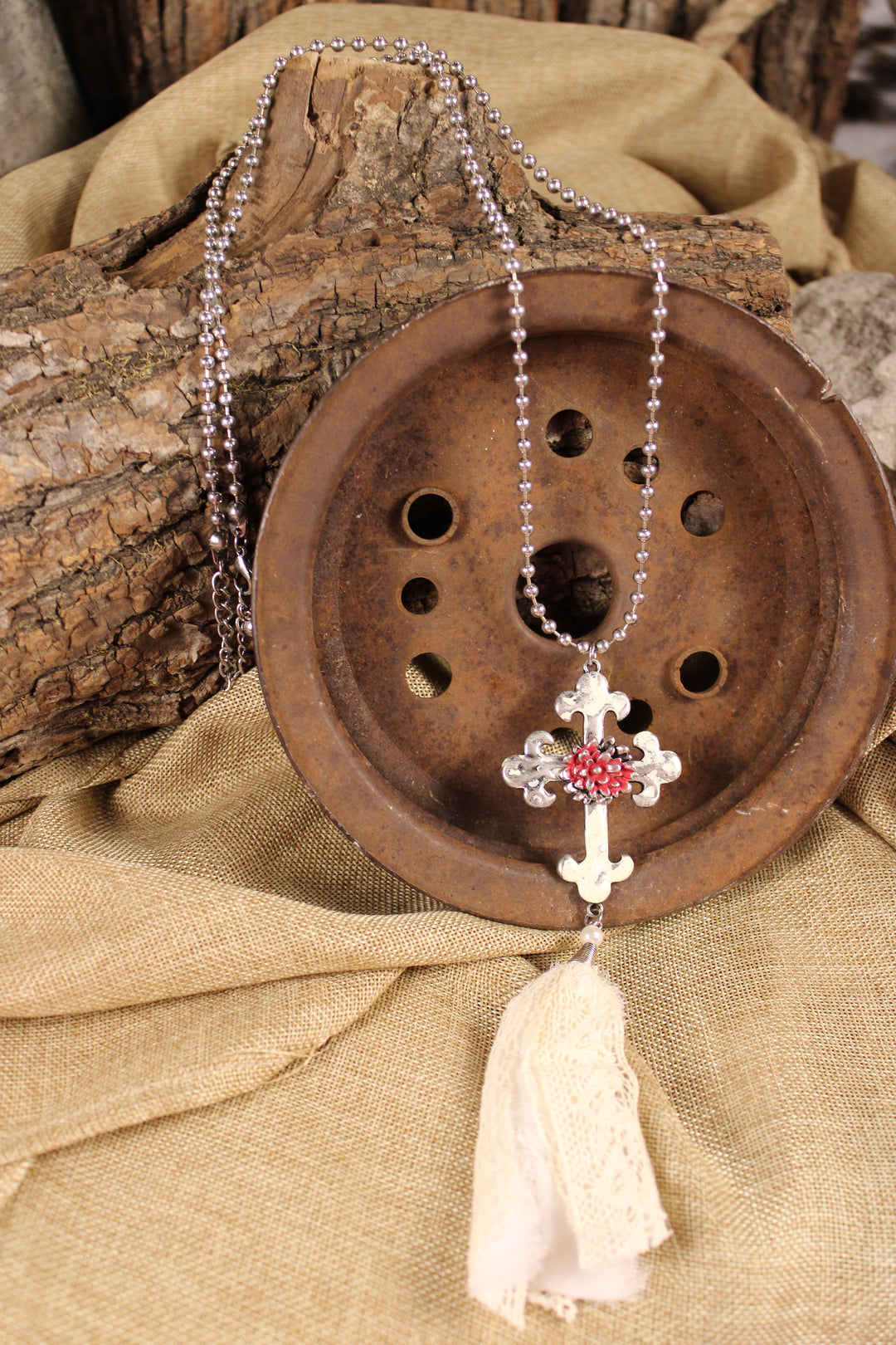 Antique Cross Necklace