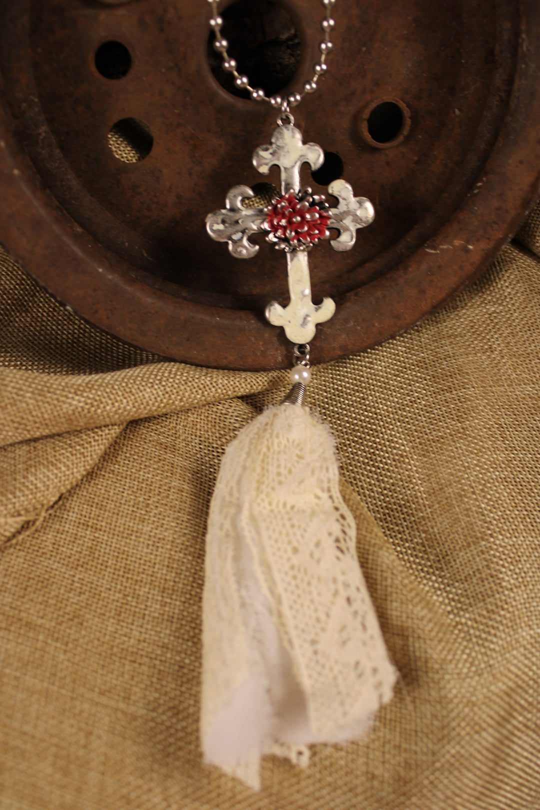 Antique Cross Necklace