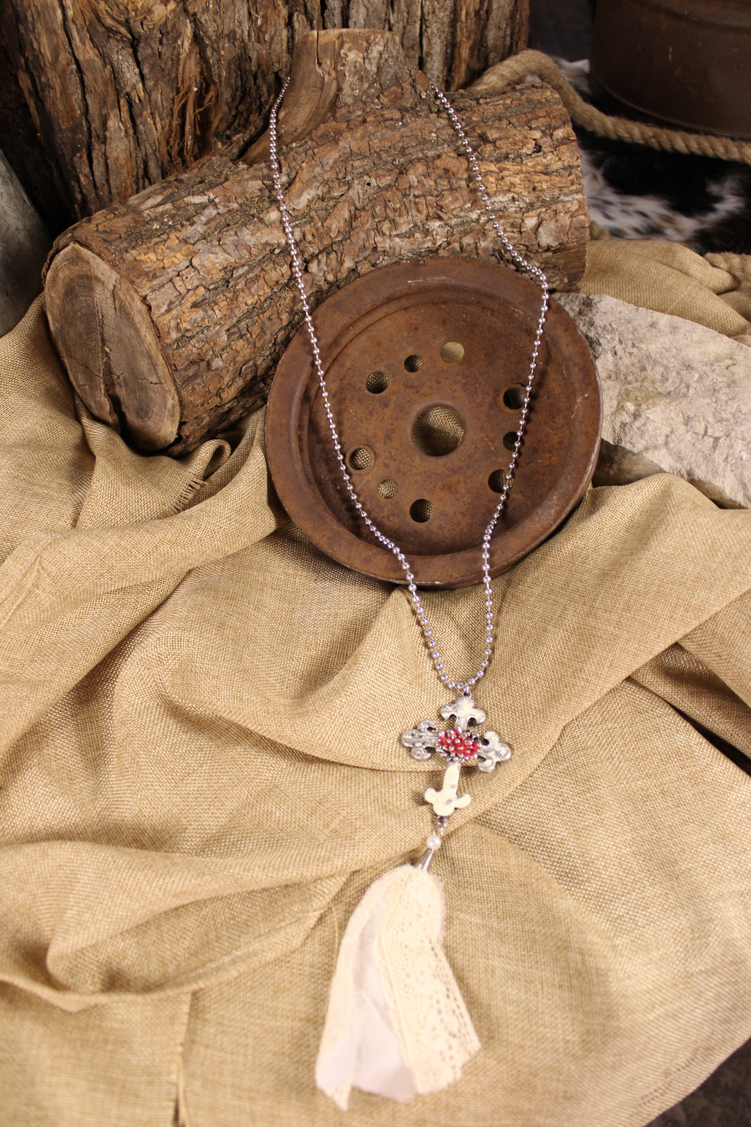 Antique Cross Necklace