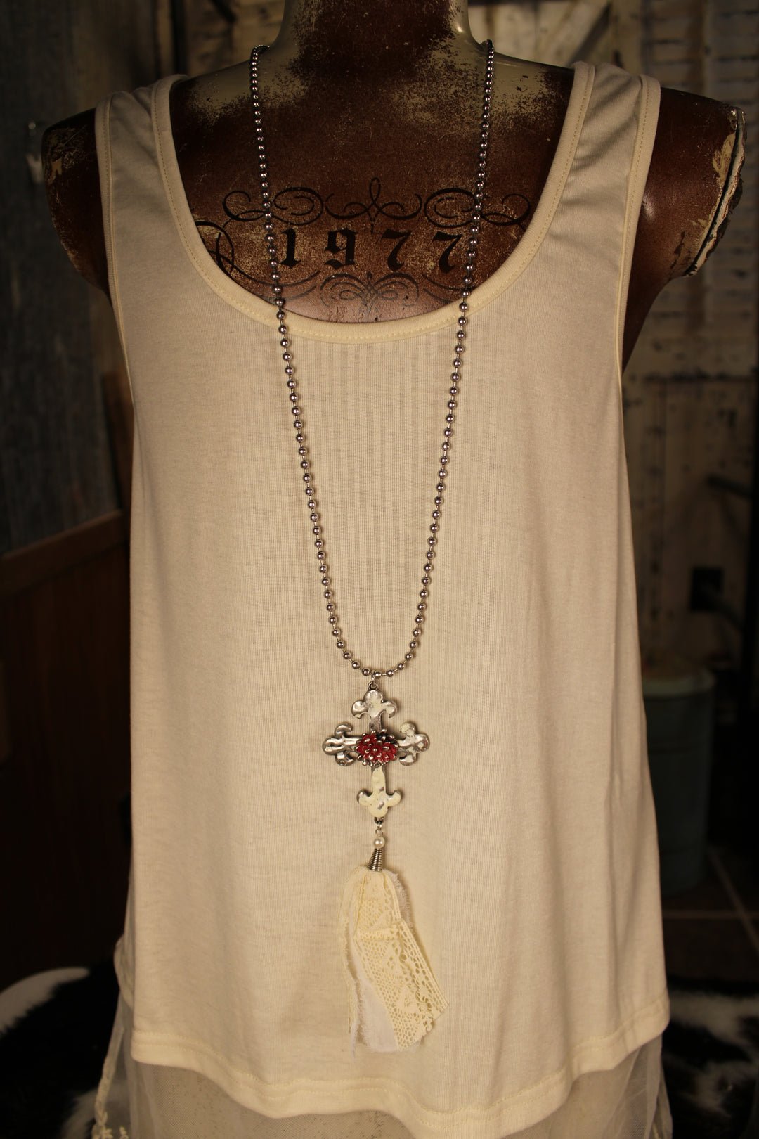 Antique Cross Necklace