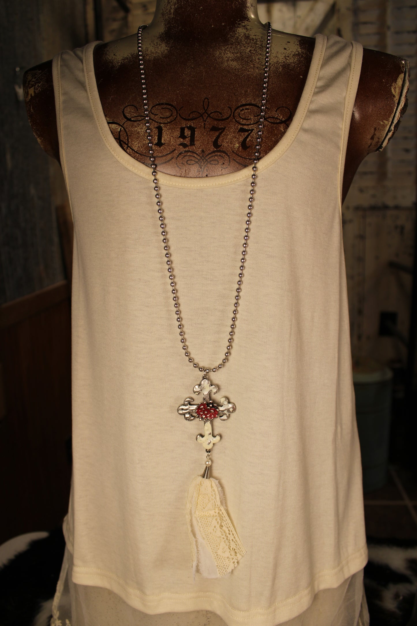 Antique Cross Necklace