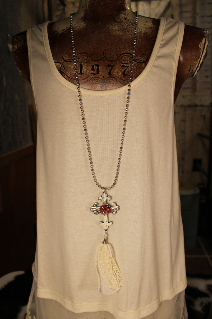 Antique Cross Necklace