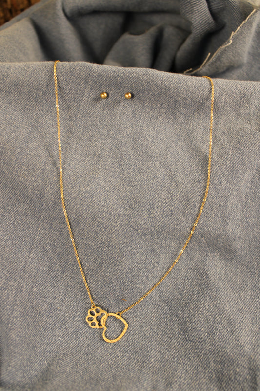 Puppy Love Necklace and Earrings Set