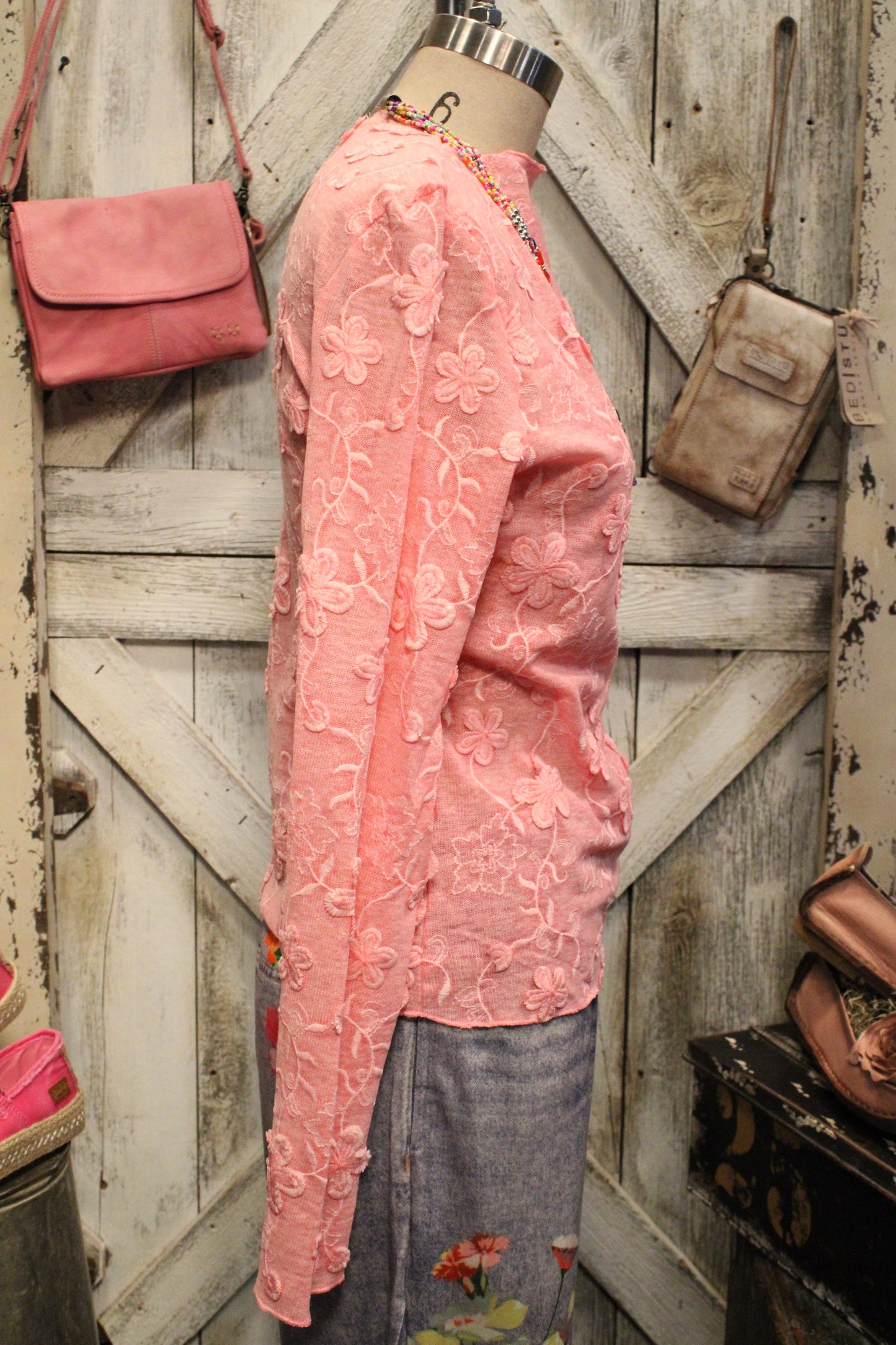 Lovely Pink Mesh Top