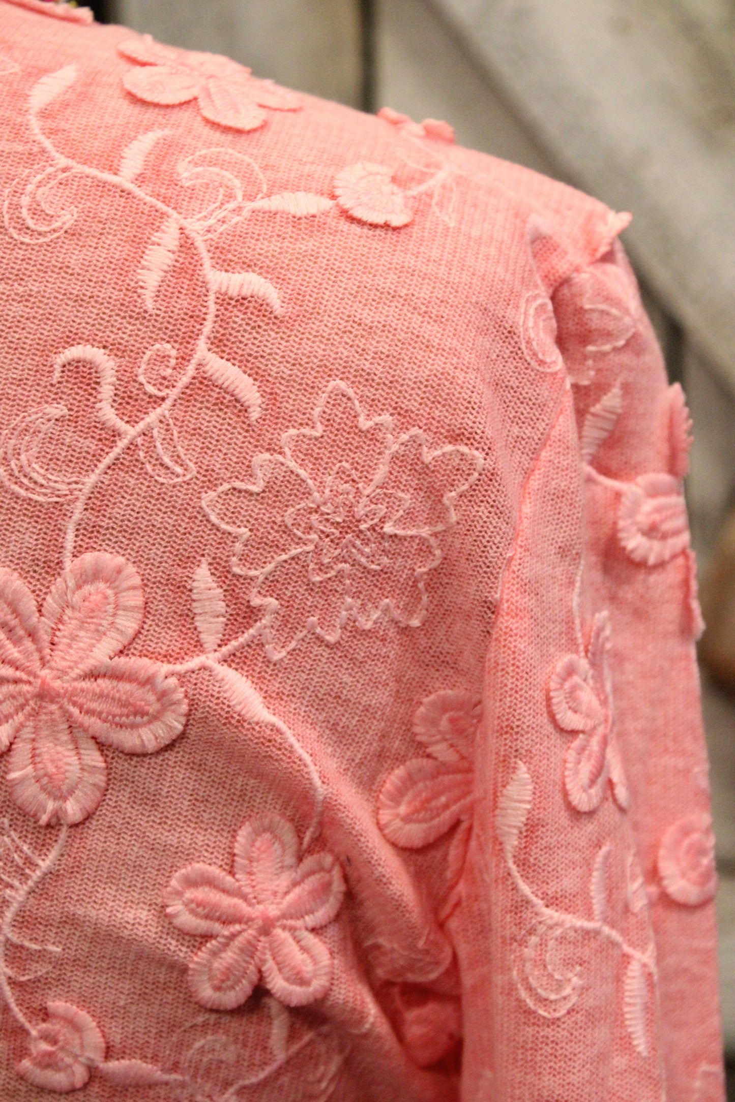 Lovely Pink Mesh Top