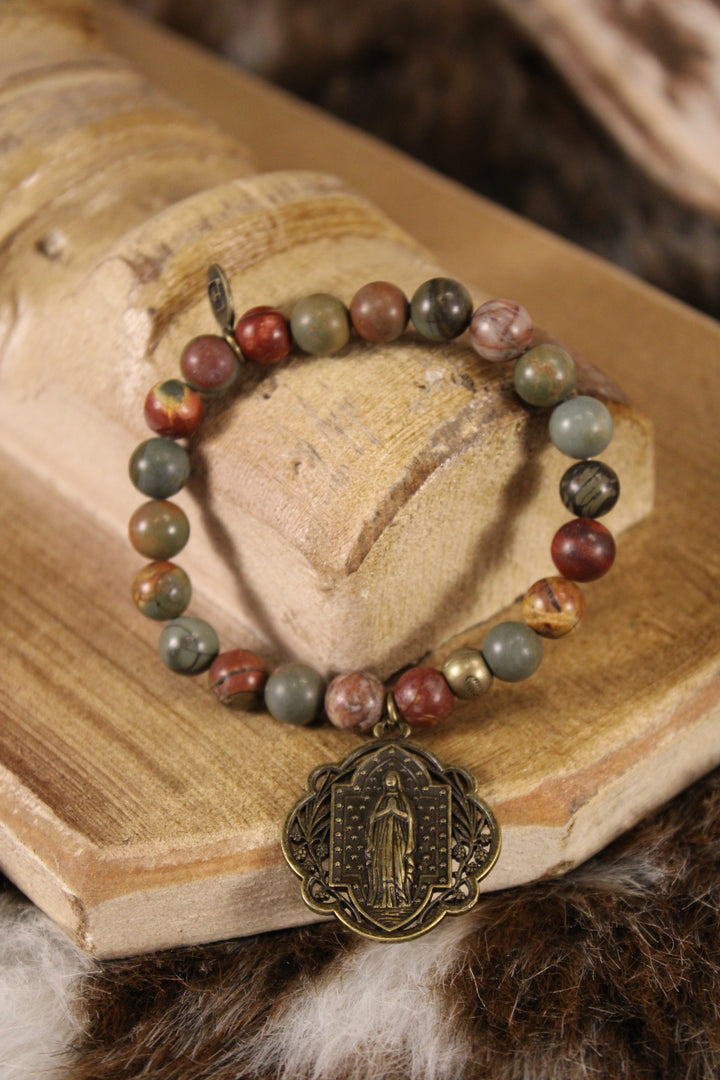 Grounded Faith Earth Tones Bracelet
