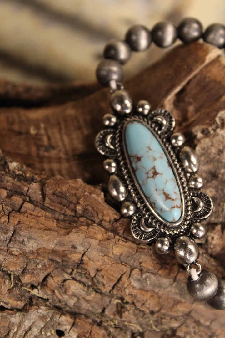 Silver Linings Turquoise Bracelet