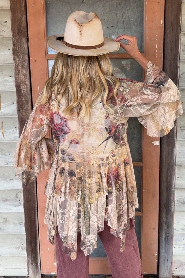 Outlaw Vintage Bird Cardigan