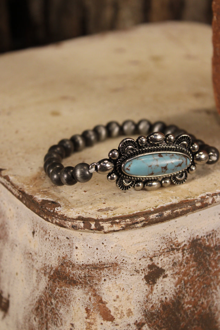Silver Linings Turquoise Bracelet