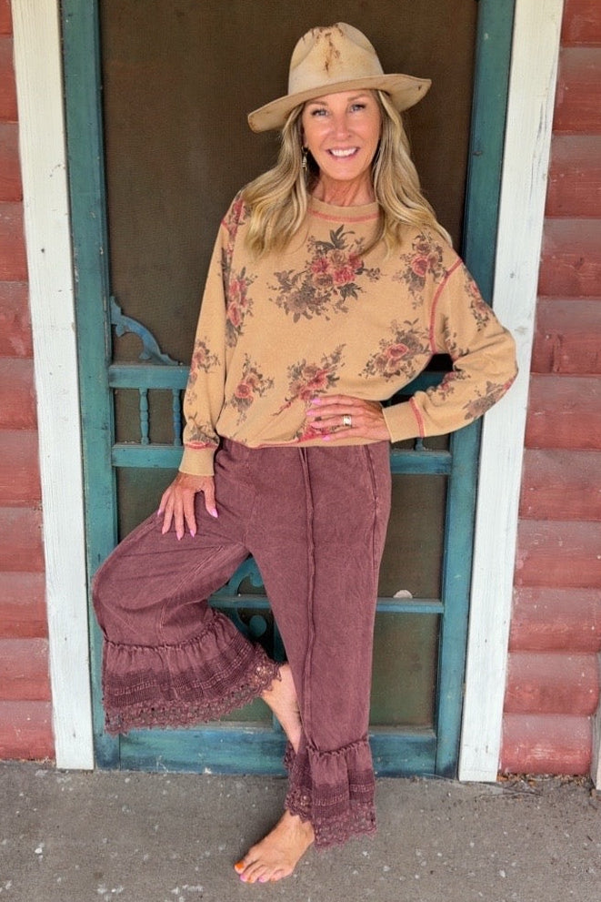 Mulberry Dream Lace Pants