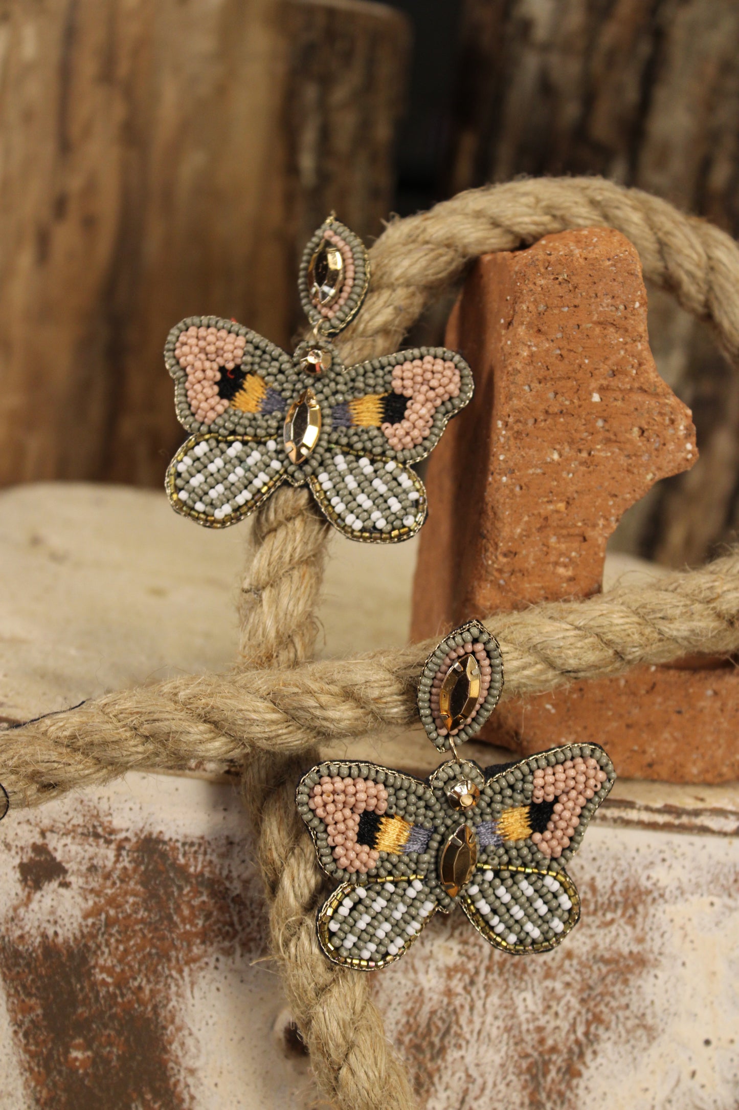 Butterfly Bliss Bead Earrings