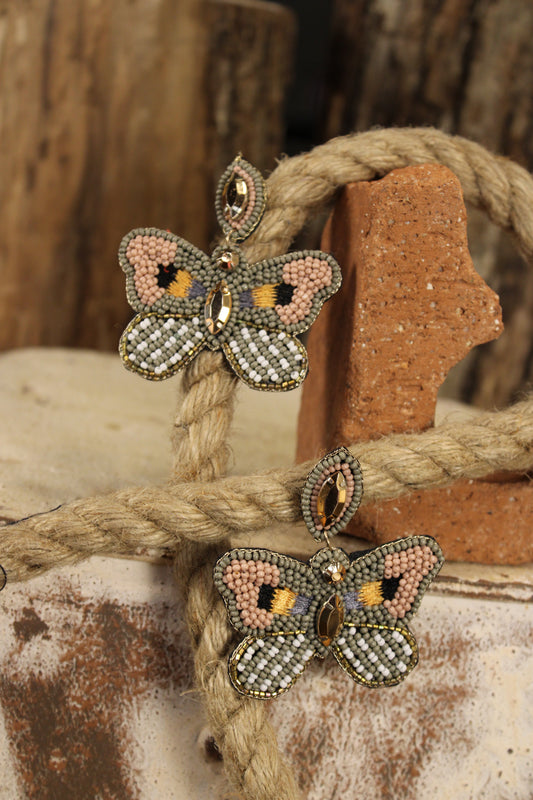 Butterfly Bliss Bead Earrings