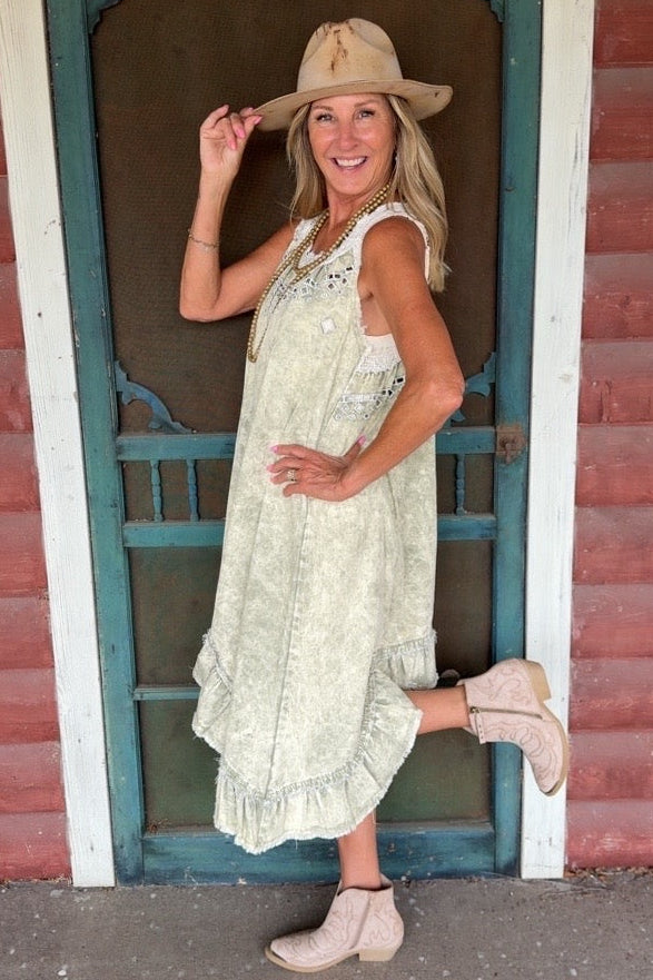 Sage Breeze Tank Dress