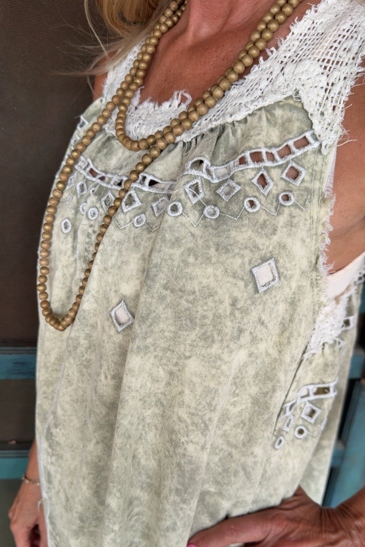 Sage Breeze Tank Dress