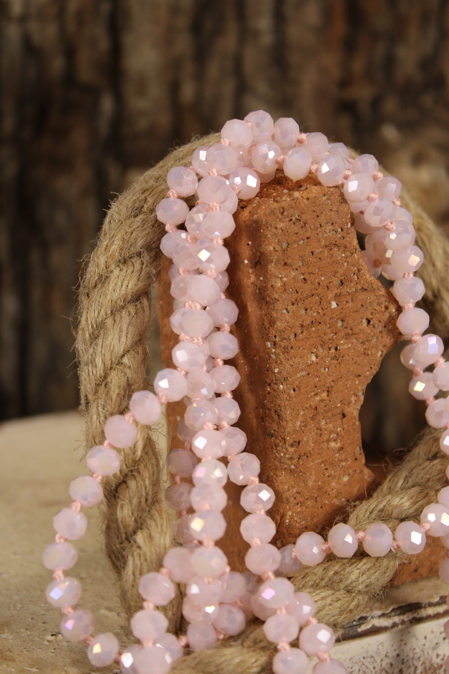 Sparkle And Shine Cotton Candy Pink Necklace