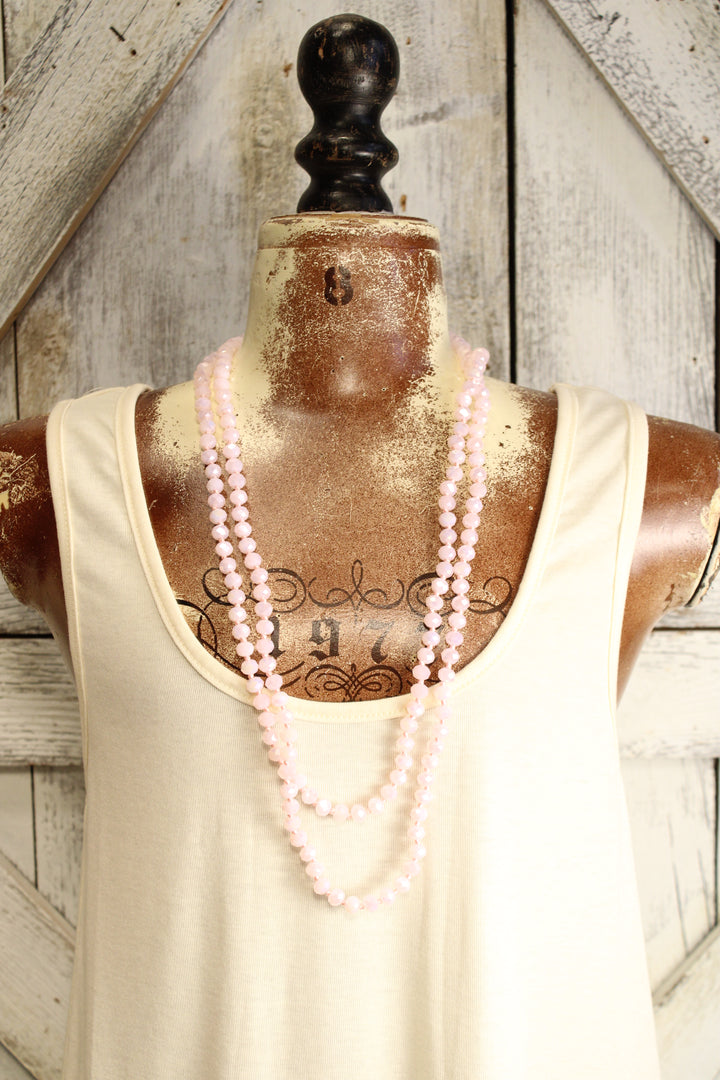 Sparkle And Shine Cotton Candy Pink Necklace