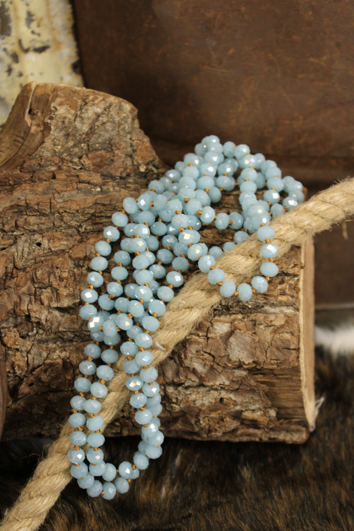 Sparkle And Shine Powder Blue Necklace