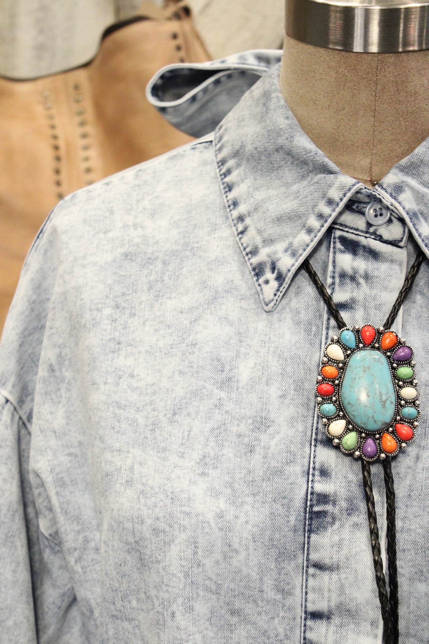 Sweet Meadow Romance Denim Dress