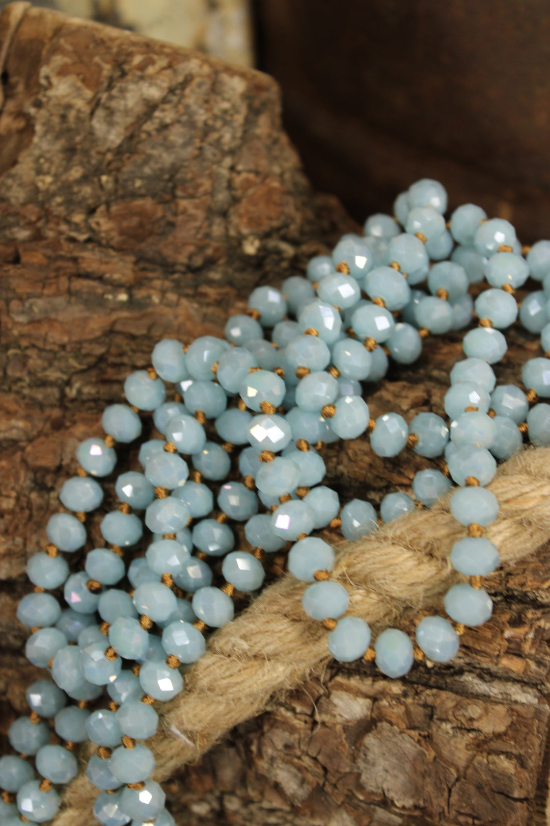 Sparkle And Shine Powder Blue Necklace