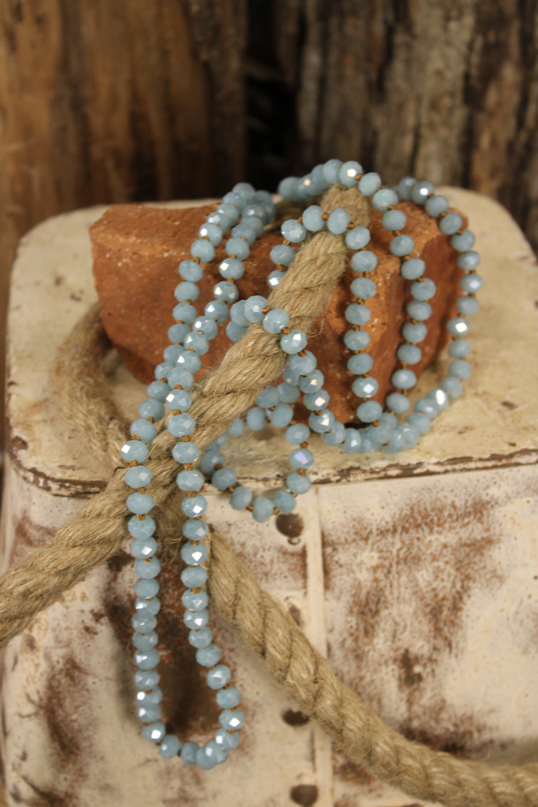 Sparkle And Shine Powder Blue Necklace