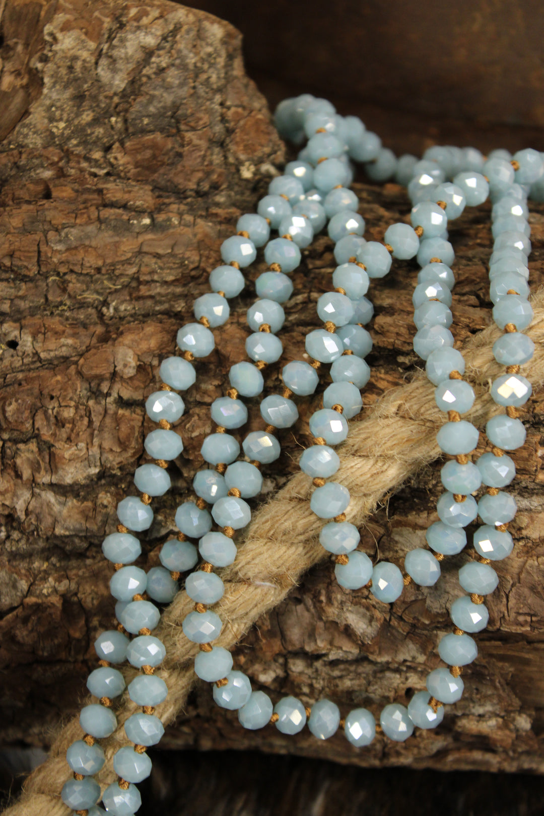 Sparkle And Shine Powder Blue Necklace