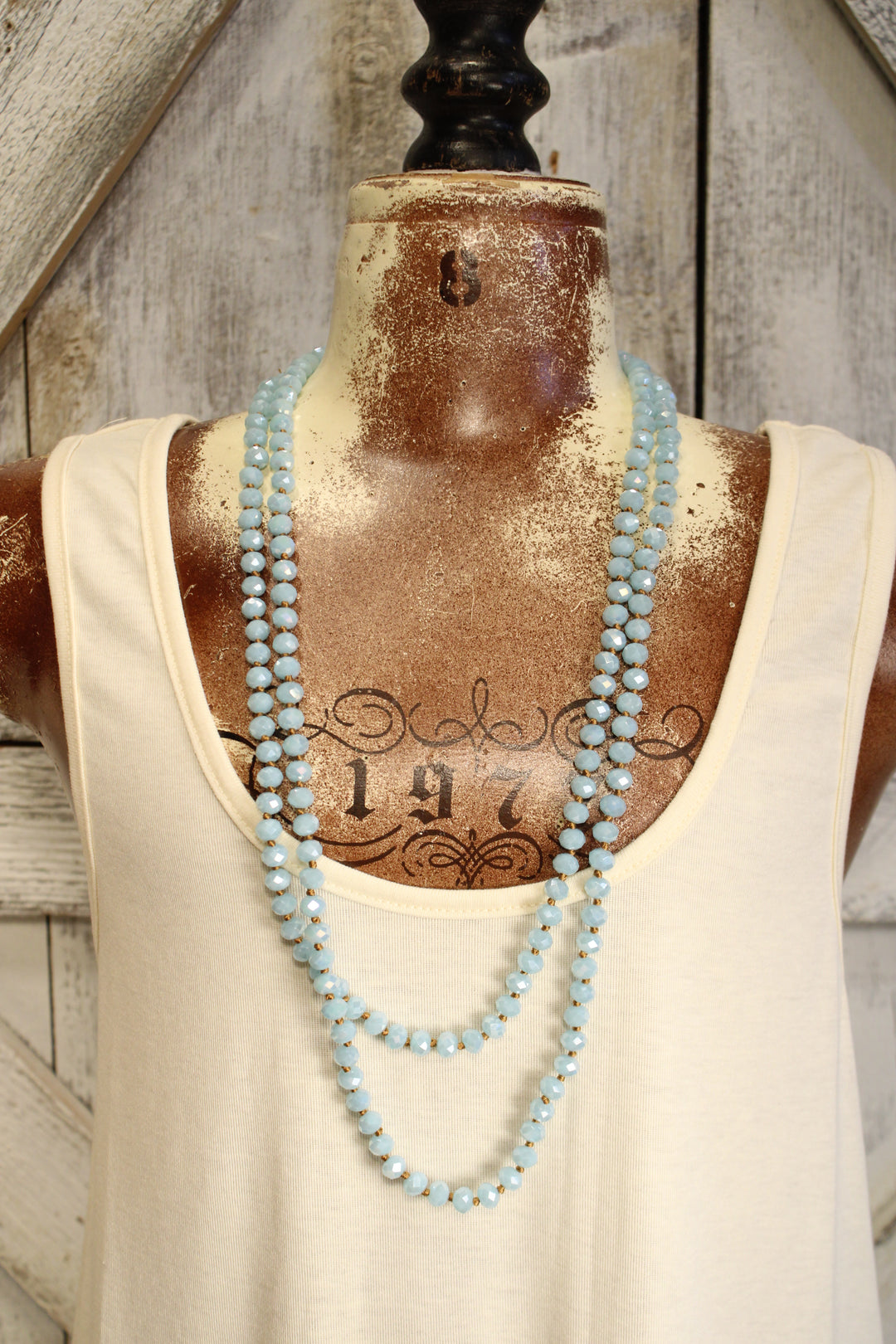Sparkle And Shine Powder Blue Necklace