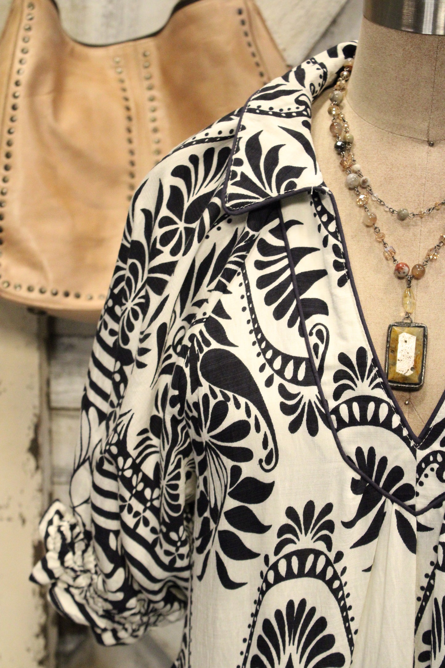 Artisan Ink Mosaic Maxi Dress