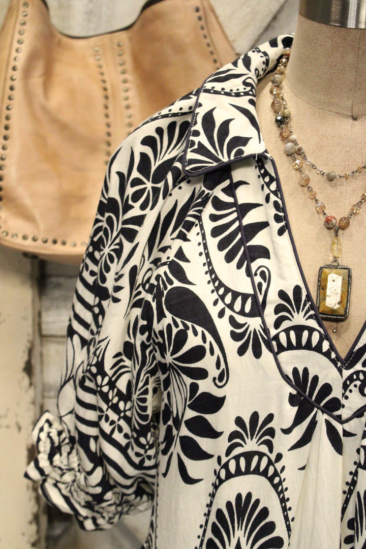 Artisan Ink Mosaic Maxi Dress