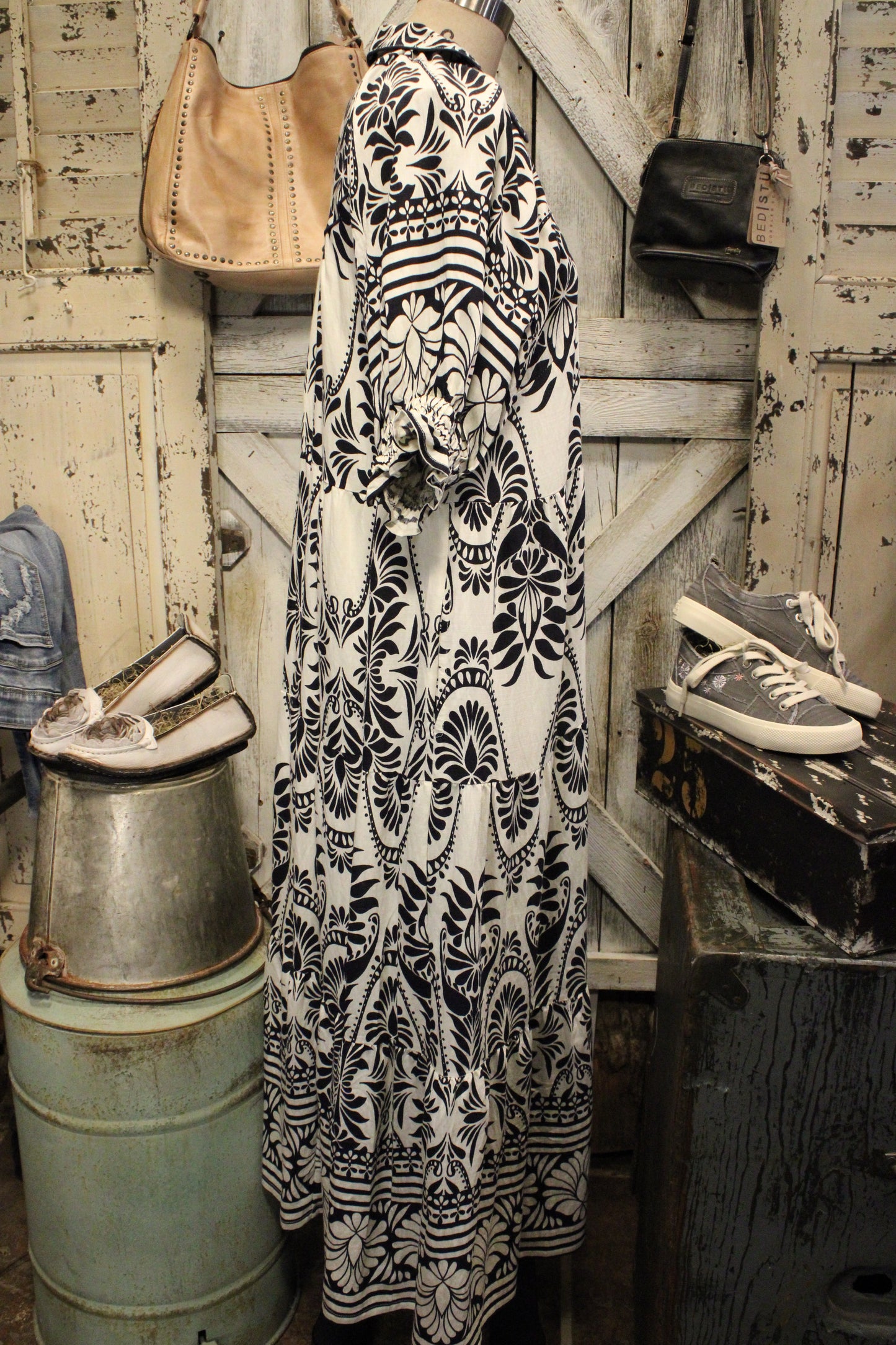 Artisan Ink Mosaic Maxi Dress