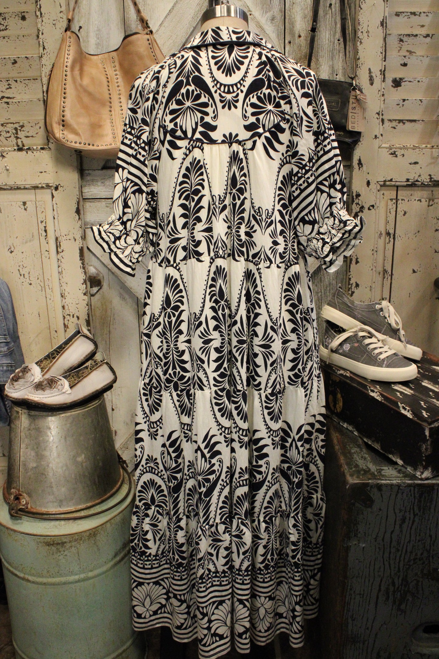 Artisan Ink Mosaic Maxi Dress