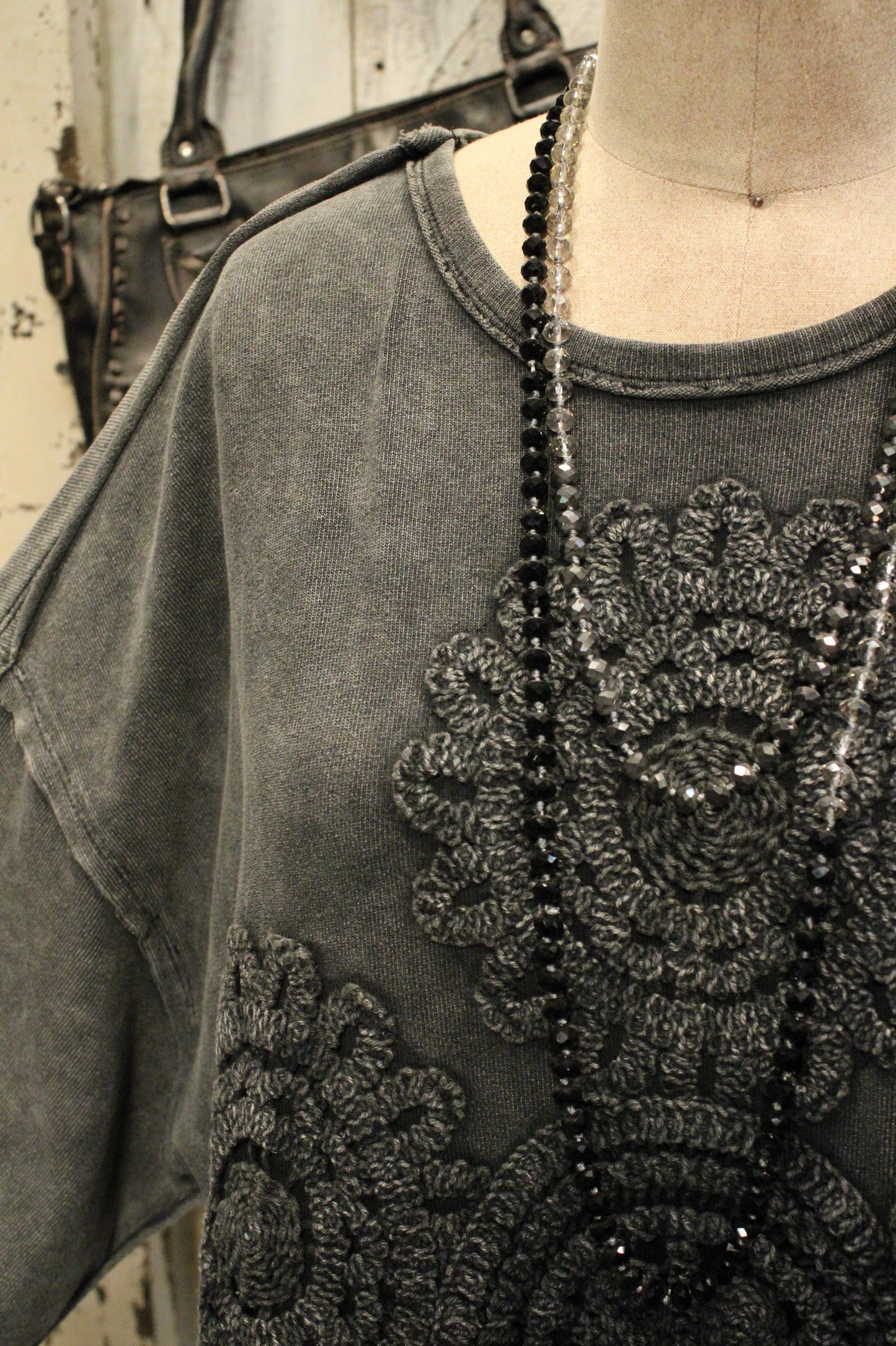 Crochet Charm Ruffle Dress