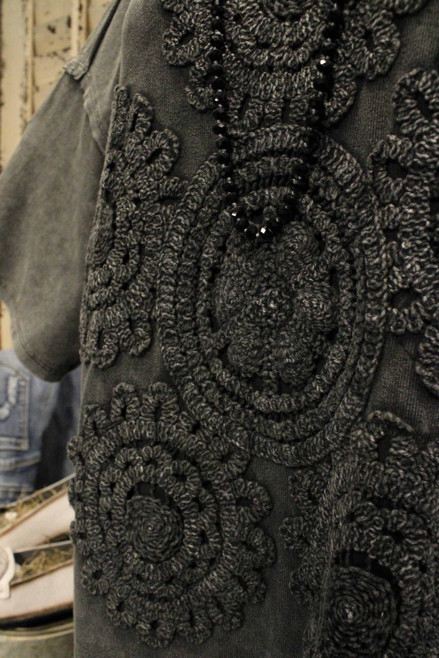 Crochet Charm Ruffle Dress