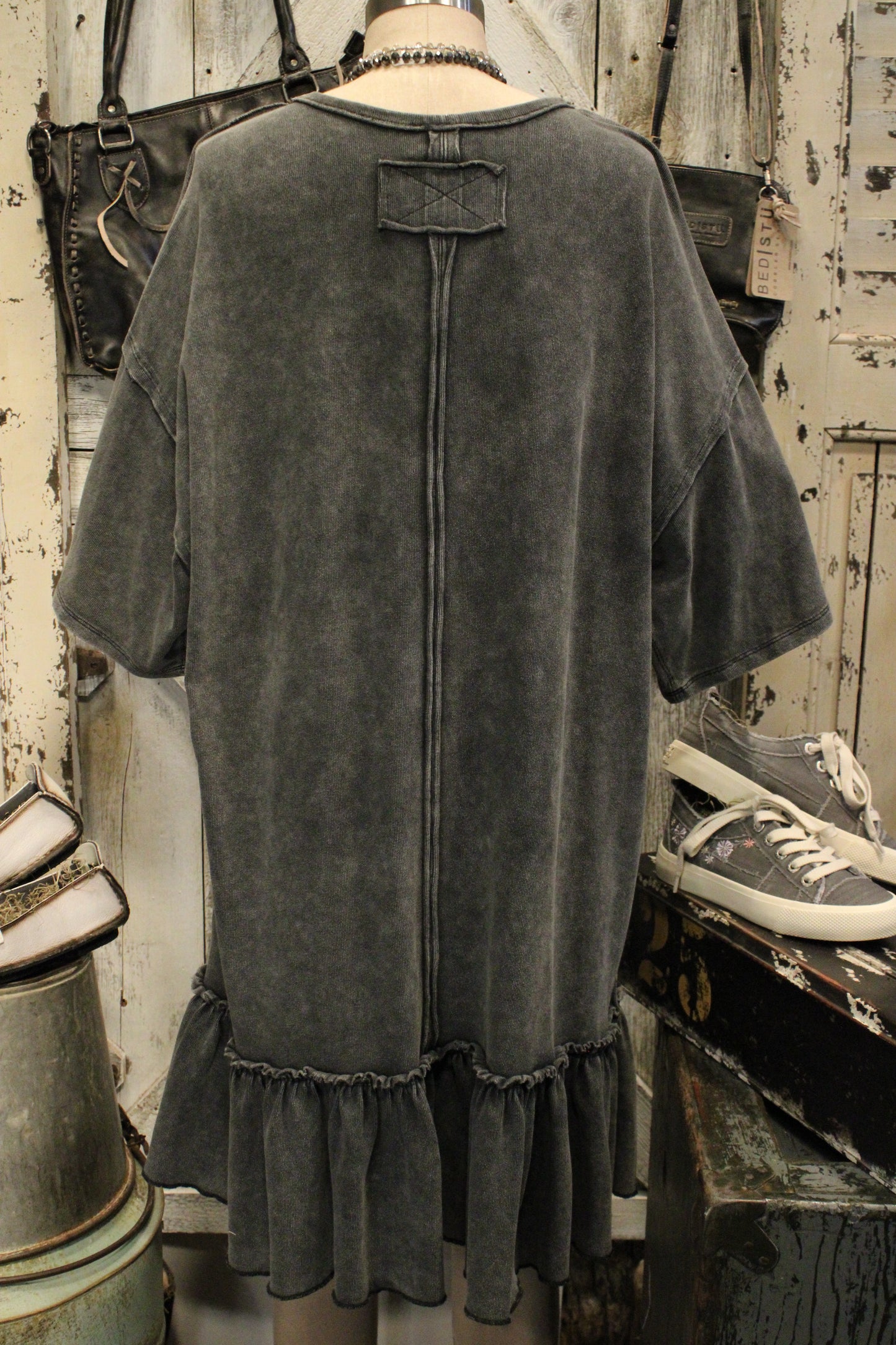 Crochet Charm Ruffle Dress