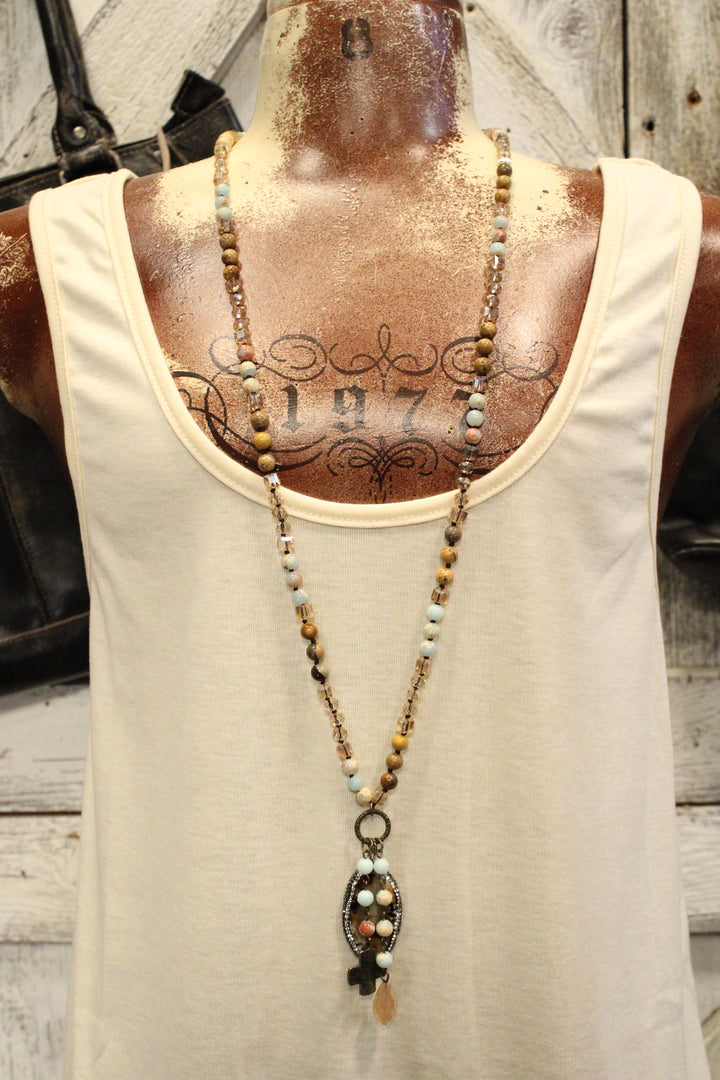 Emma Amazonite Jasper Necklace