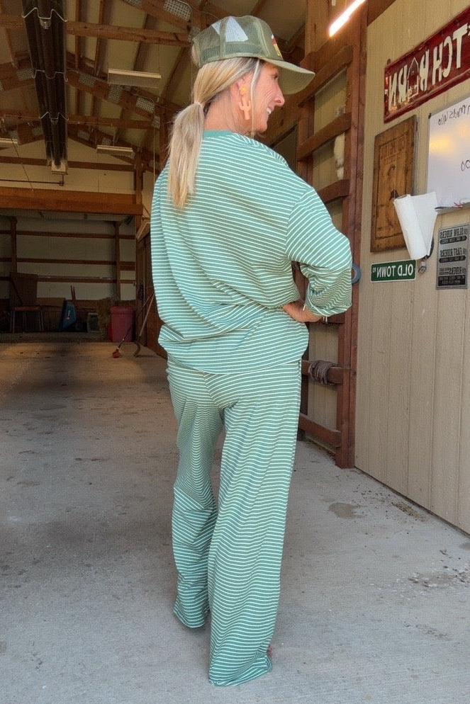 Mossy Dreamer Striped Set