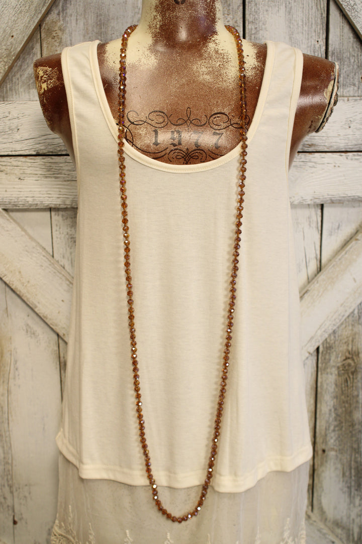 Sparkle And Shine Coffee Necklace