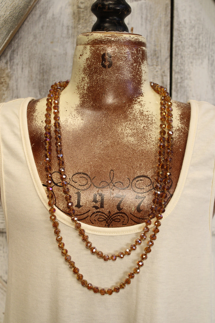 Sparkle And Shine Coffee Necklace