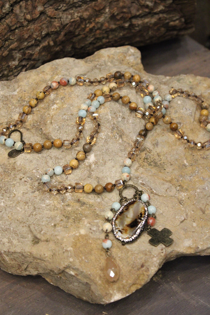Emma Amazonite Jasper Necklace