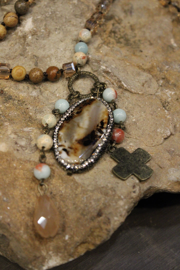 Emma Amazonite Jasper Necklace