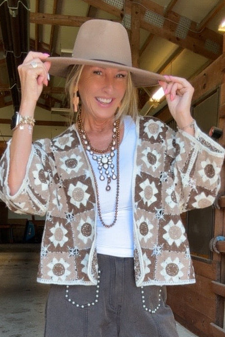 Cocoa Blossom Cardigan